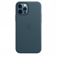 Apple Leder Case für iPhone 12 / 12 Pro Baltischblau