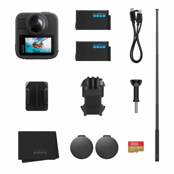GoPro MAX2 Accessory Hard Bundle, Schwarz
