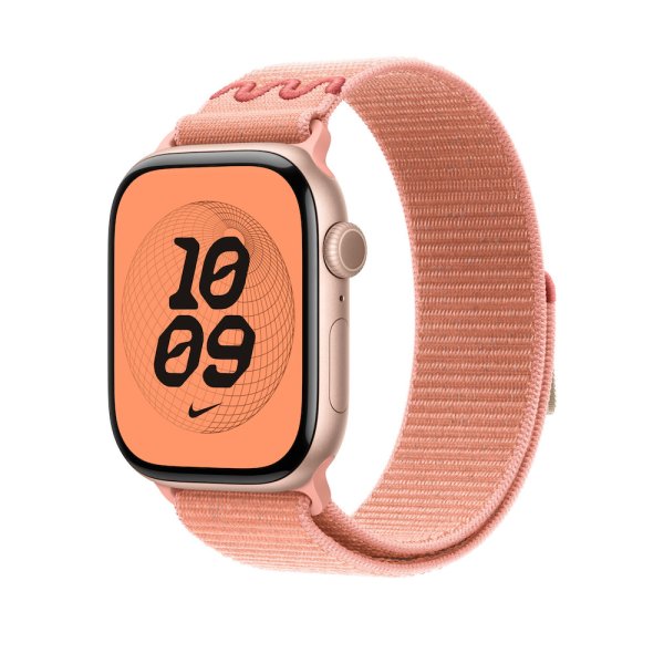 Apple Nike Sport Loop für Apple Watch 46mm, Alpenglow Pink, One Size (145-220 mm Umfang)