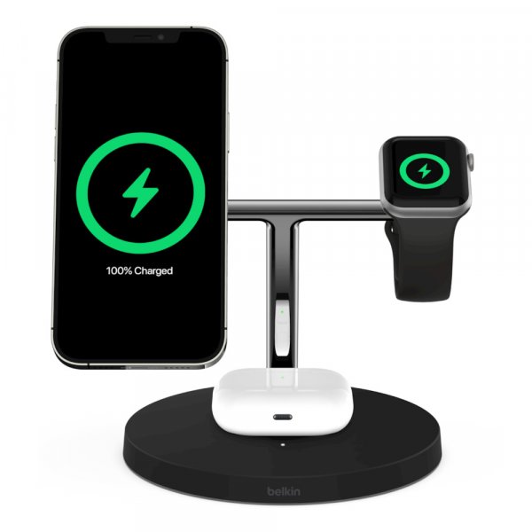 Belkin BOOST CHARGE PRO 3-in-1 QI Charger mit MagSafe