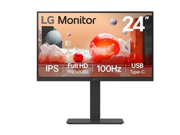 LG 24BA750-B, 24" Display, 1920 x 1080