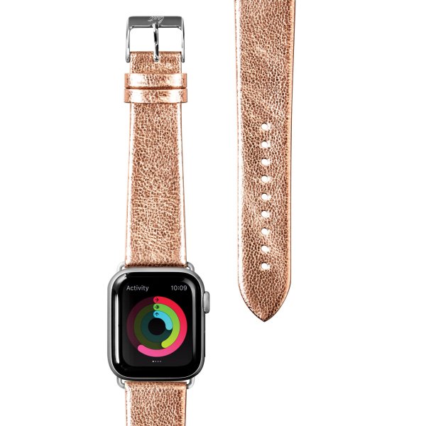 LAUT METALLIC Leder Armband für Apple Watch 38/40/41mm, Gold