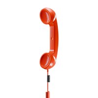 Native Union Pop Phone mit USB-C Spiralkabel Alarm Red