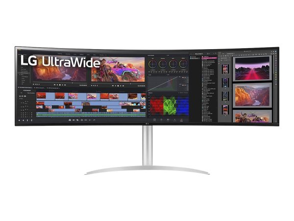 LG 49WQ95X-W, 49" LED-Monitor, Curved (gebogen), 5120 x 1440 UltraWide Dual QHD @ 144 Hz, Weiß