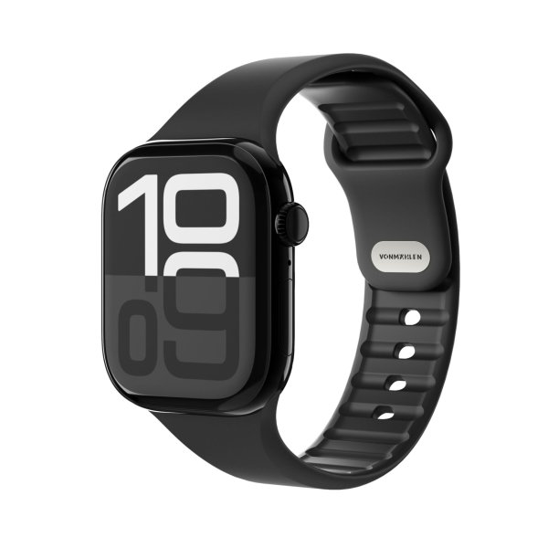 Vonmählen Classic Band für Apple Watch 38/40/41/42mm (Series 10/11), Schwarz