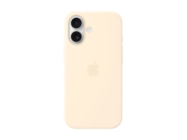 Apple iPhone 17 Silikon Case mit MagSafe, Vanille