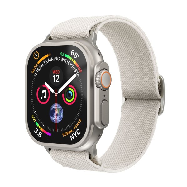 Vonmählen Classic Nylon Loop für Apple Watch 38/40/41/42mm (Series 10/11), Cream/Natur