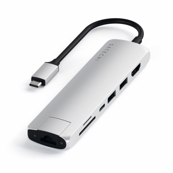 Satechi Aluminum USB-C Slim Multi-Port 7 in 1 Adapter