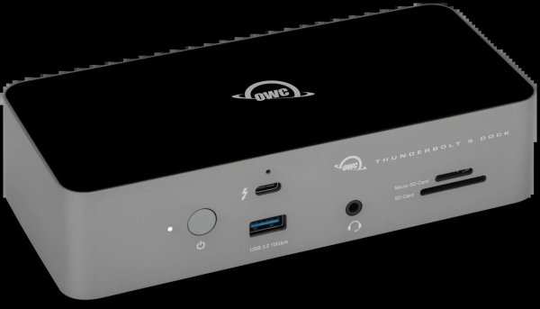 OWC Thunderbolt 5 Dock, 11 in 1, Silber/schwarz