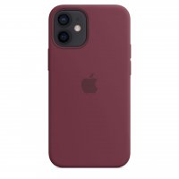 Apple Silikon Case für iPhone 12 mini Pflaume