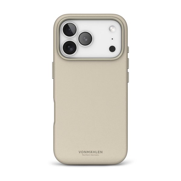 Vonmählen Vegan Leder Case für Apple iPhone 17 Pro Max, Cream