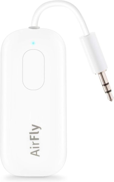 Twelve South AirFly Pro, Bluetooth Audio Adapter, 3,5mm Klinke, Weiß