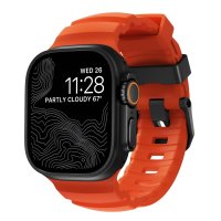 Nomad Rocky Point Armband für Apple Watch 42 (Series 1/2/3)/44/45/46/49mm Rot/Schwarz