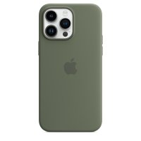 Apple iPhone 14 Pro Max Silikon Case mit MagSafe Olive