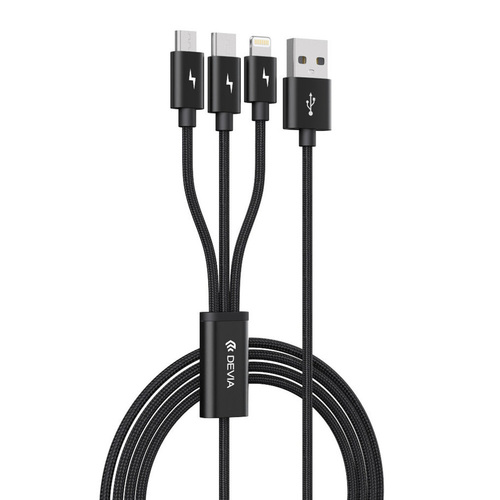 Devia 3-in-1 Ladekabel