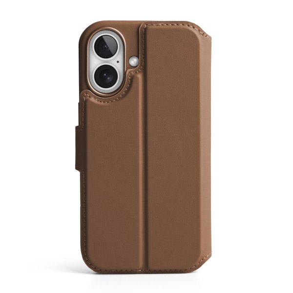 Vonmählen Vegan Leder Folio für Apple iPhone 17, Braun