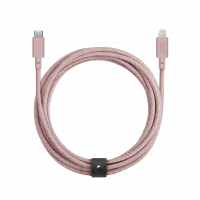 Native Union Belt USB-C auf Lightning Kabel Rosa