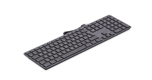 LMP kabelgebundene USB Tastatur mit Zahlenblock, Spacegrau
