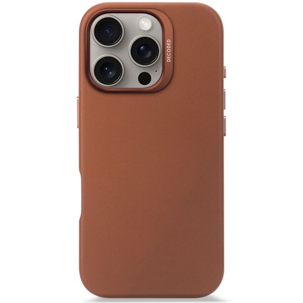 Decoded Leder Case für Apple iPhone 16 Pro, Braun