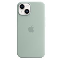 Apple iPhone 14 Silikon Case mit MagSafe Agavengrün