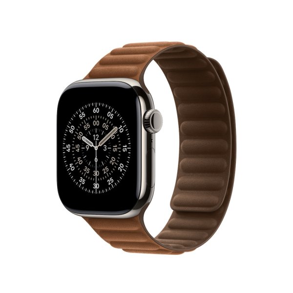 Apple Armband mit Magnetverschluss für Apple Watch 42mm (Series 10/11), Karamell, S/M (130-160 mm Um