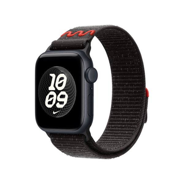Apple Nike Sport Loop für Apple Watch 40mm, Midnight Black, One Size (130-200 mm Umfang)