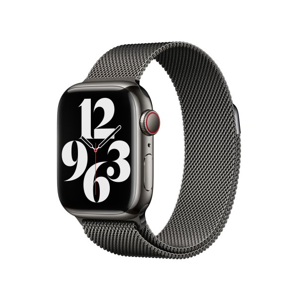 Apple Milanaise Loop Armband für Apple Watch 41 mm, Graphit