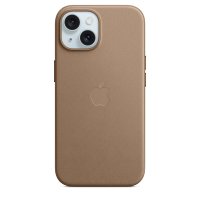 Apple iPhone 15 Feingewebe Case mit MagSafe Taupe