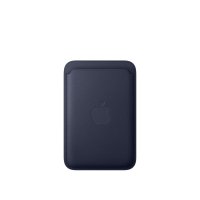 Apple iPhone Feingewebe Wallet mit MagSafe Navyblau