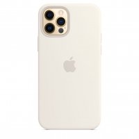 Apple Silikon Case für iPhone 12 / 12 Pro Weiß