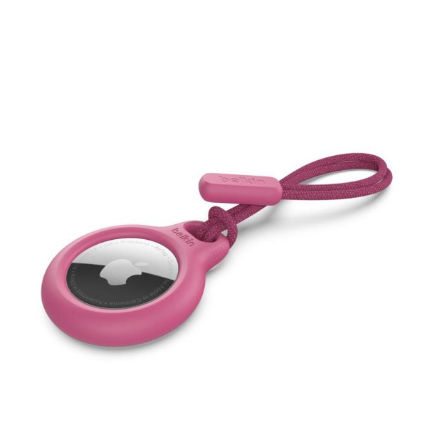 Belkin Anhänger mit Schlaufe für Apple AirTag, Rosa