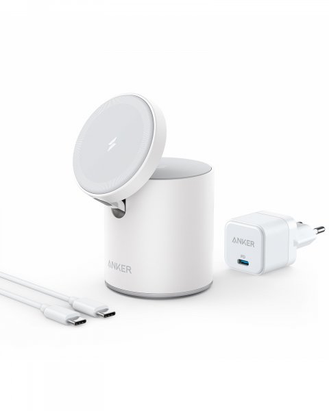 Anker MagGo 623 Kabelloses Ladegerät für Apple iPhone 12/iPhone 13 (alle Modelle) + Apple AirPods,