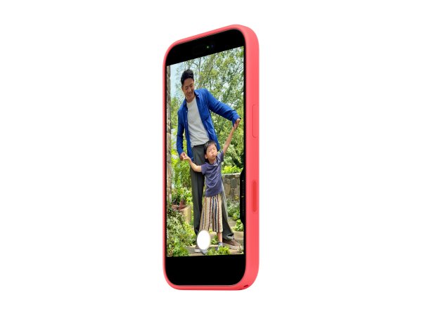 Apple iPhone 17 Silikon Case mit MagSafe, Guavepink