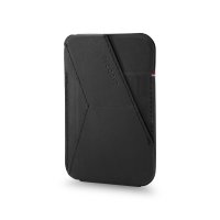 Decoded Leder MagSafe Card Sleeve Schwarz