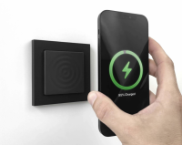 smart things WallBase 55 Magnetic Wireless Charger für Smartphones Schwarz