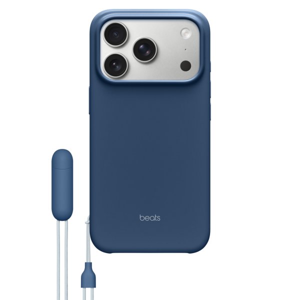 Beats Kickstand Case mit MagSafe und Kamerasteuerung für Apple iPhone 17 Pro, Felsblau