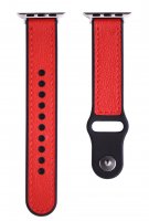 Devia Lederarmband mit Maserung Rot