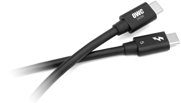 OWC Thunderbolt 5 Kabel, USB-C, 240W, 80/120 Gb/s, 0,3m