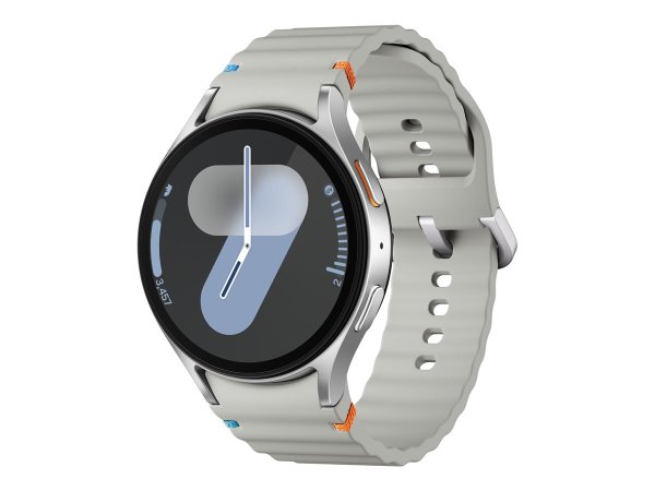 Samsung Galaxy Watch7, 44mm, Silber, Bluetooth, Sportarmband Silber, M/L (145-205 mm Umfang)