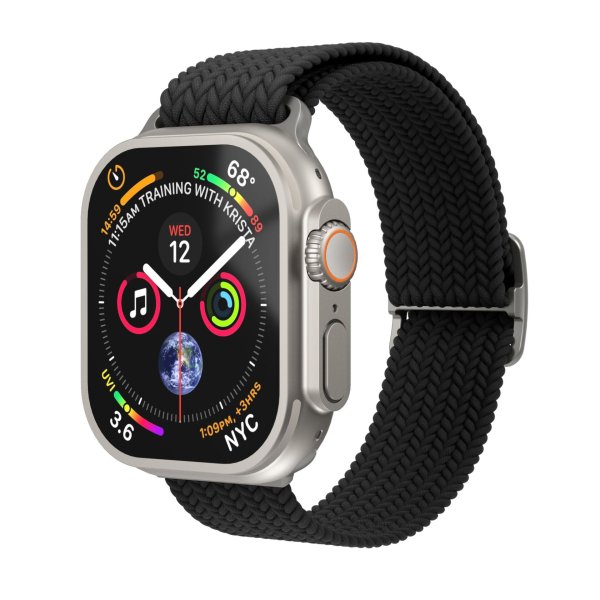 Vonmählen Woven Loop für Apple Watch 38/40/41/42mm (Series 10/11), Schwarz/Natur