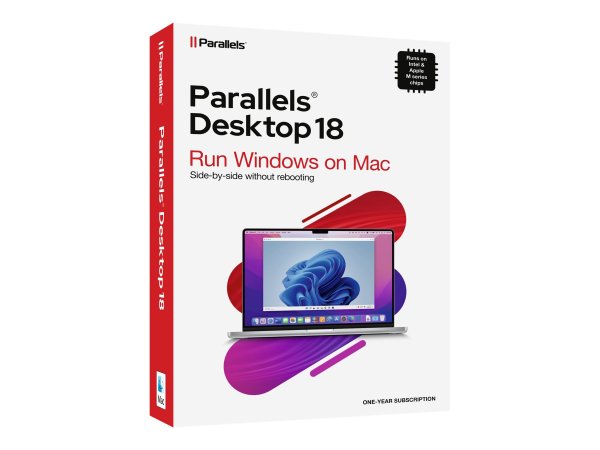 Parallels Desktop 18 für Mac, Retail Box, Multilingual, 1 Jahr