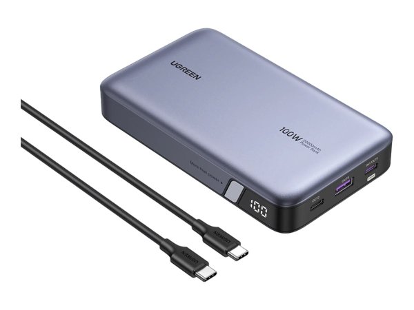 UGREEN Nexode PB720 20.000mAh 100W Powerbank 2x USB-C 1x USB-A Display