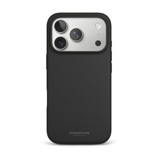 Vonmählen Soft Silikon Case für Apple iPhone 17 Pro, Schwarz