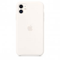 Apple Silikon Case für iPhone 11 Weiß