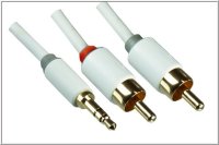 DINIC Audio auf Cinch-Kabel Weiß