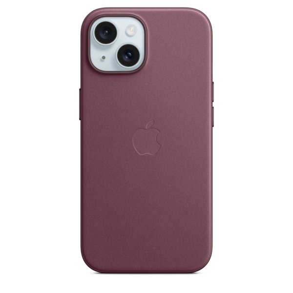 Apple iPhone 15 Feingewebe Case mit MagSafe, Mullberry