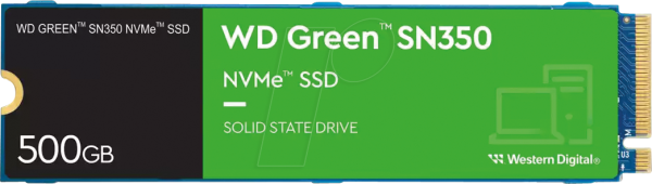 Western Digital WD Green SN350 NVME SSD, Interne Festplatte, 500GB