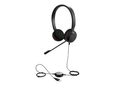 Jabra Evolve 20 MS, kabelgebunden Stereo Headset, On-Ear, Schwarz
