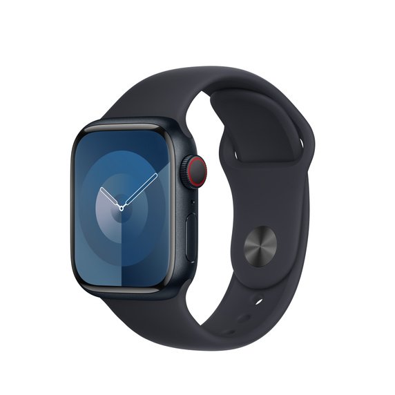 Apple Sportarmband für Apple Watch 41 mm, Mitternacht, S/M (130-180 mm Umfang)