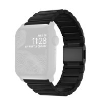 Nomad Gliederarmband aus Titan für Apple Watch Schwarz